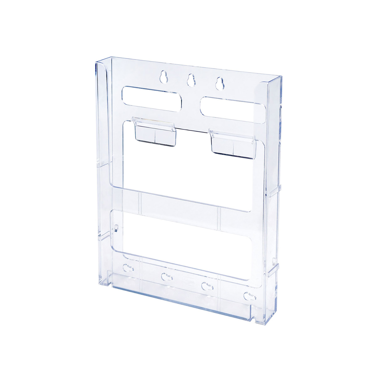 Literature+Holder+Connectable+Modular+Wall+Mountable+A4+Clear