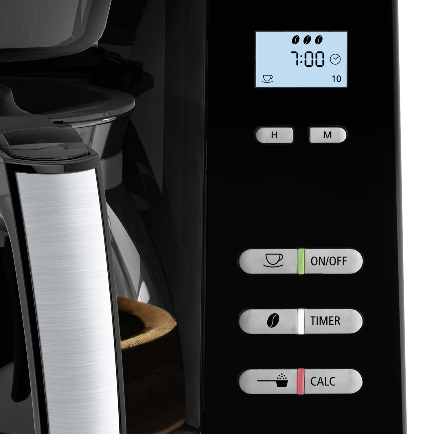 Melitta Aromafresh Grind & Brew Filter Coffee Machine Black/Stainless