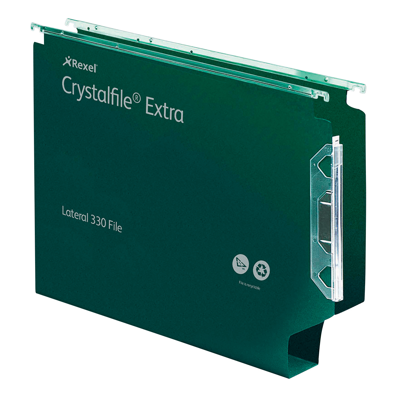 Rexel Crystalfile Extra Lateral File Polypropylene 30mm Widebase
