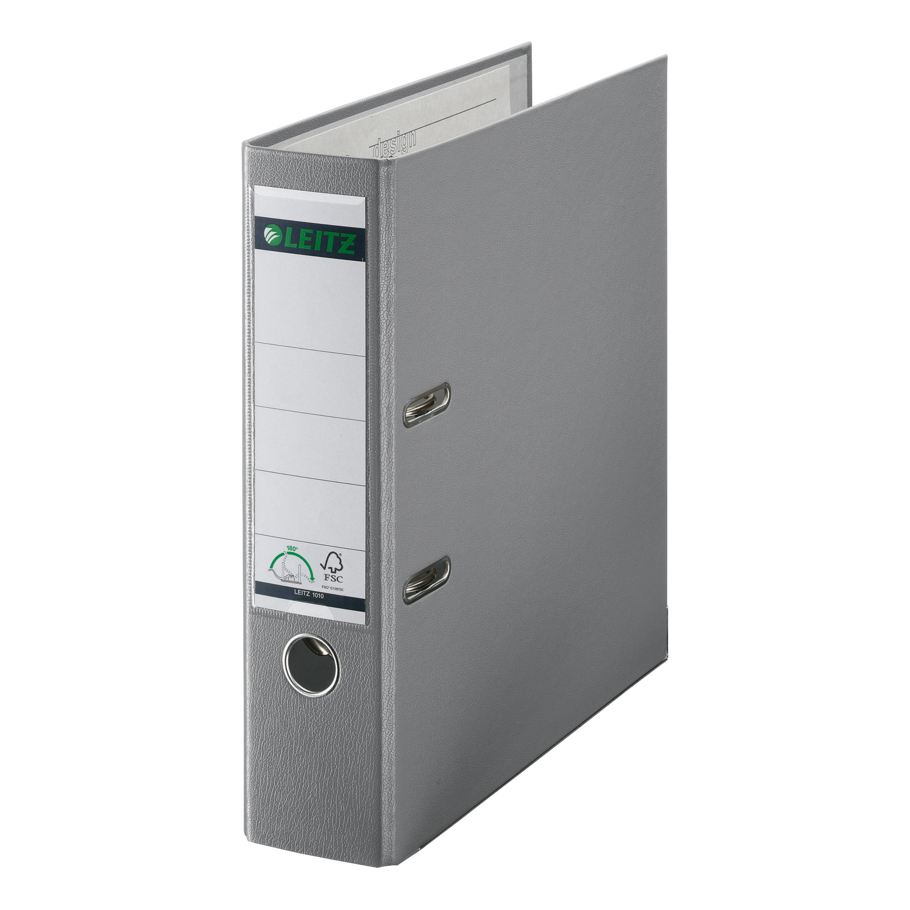 Leitz Lever Arch File Plastic 80mm Spine A4 Grey Ref 10101085 Pack 10