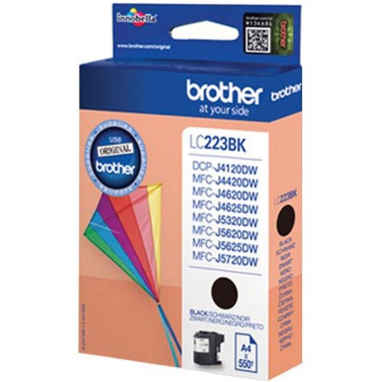Brother Inkjet Cartridge Page Life 550pp Black Ref LC223BK 123303