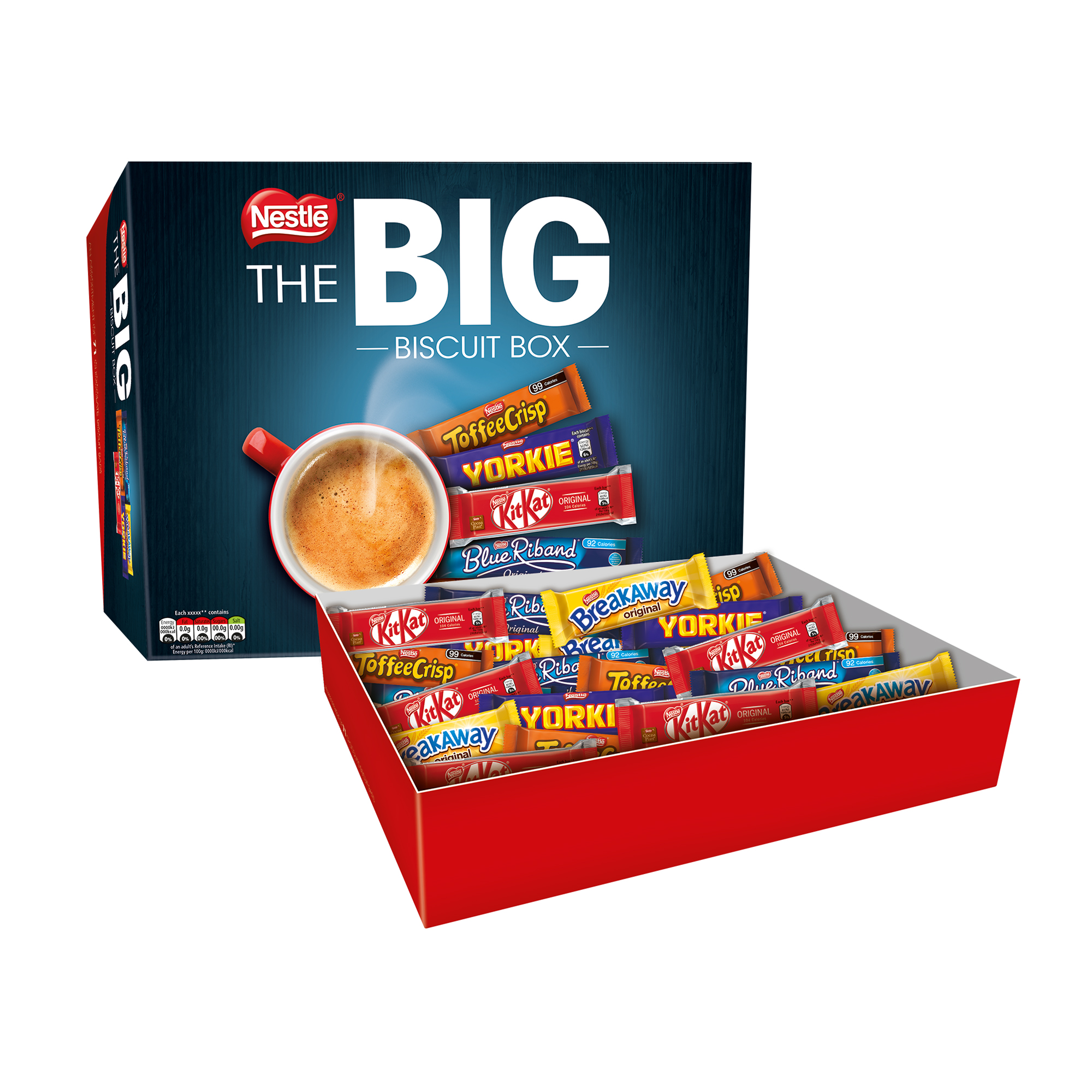 Nestle Big Chocolate Box Five Assorted Biscuit Bars Ref 12391006 Pack