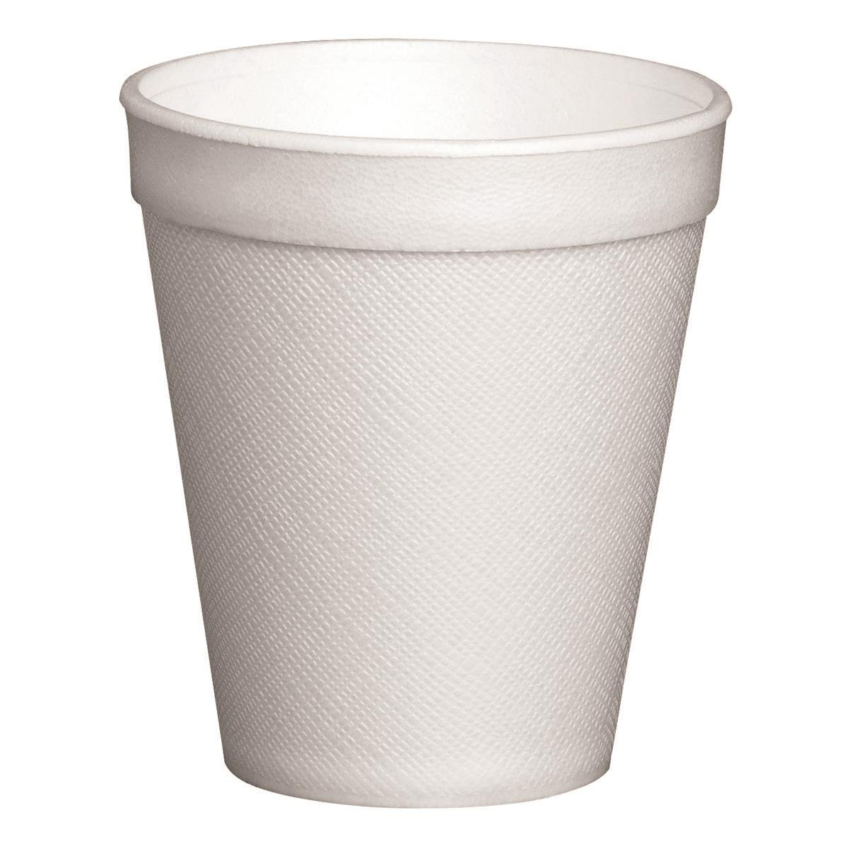 Domestic disposable cups or glasses or lids Cup Insulated Foam 10oz 296ml White Ref 10LX10 Pack 20