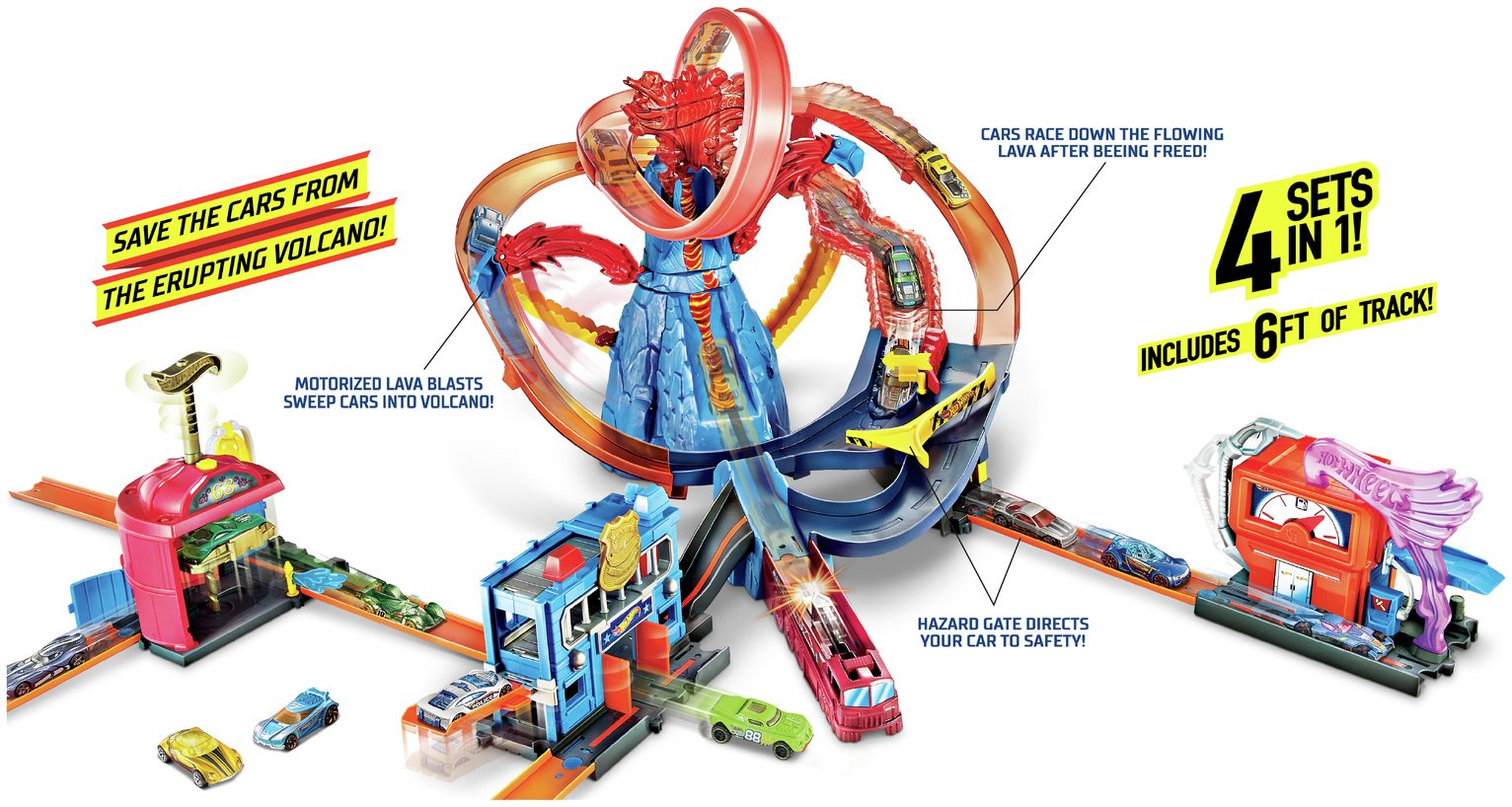 paw patrol volcano playset