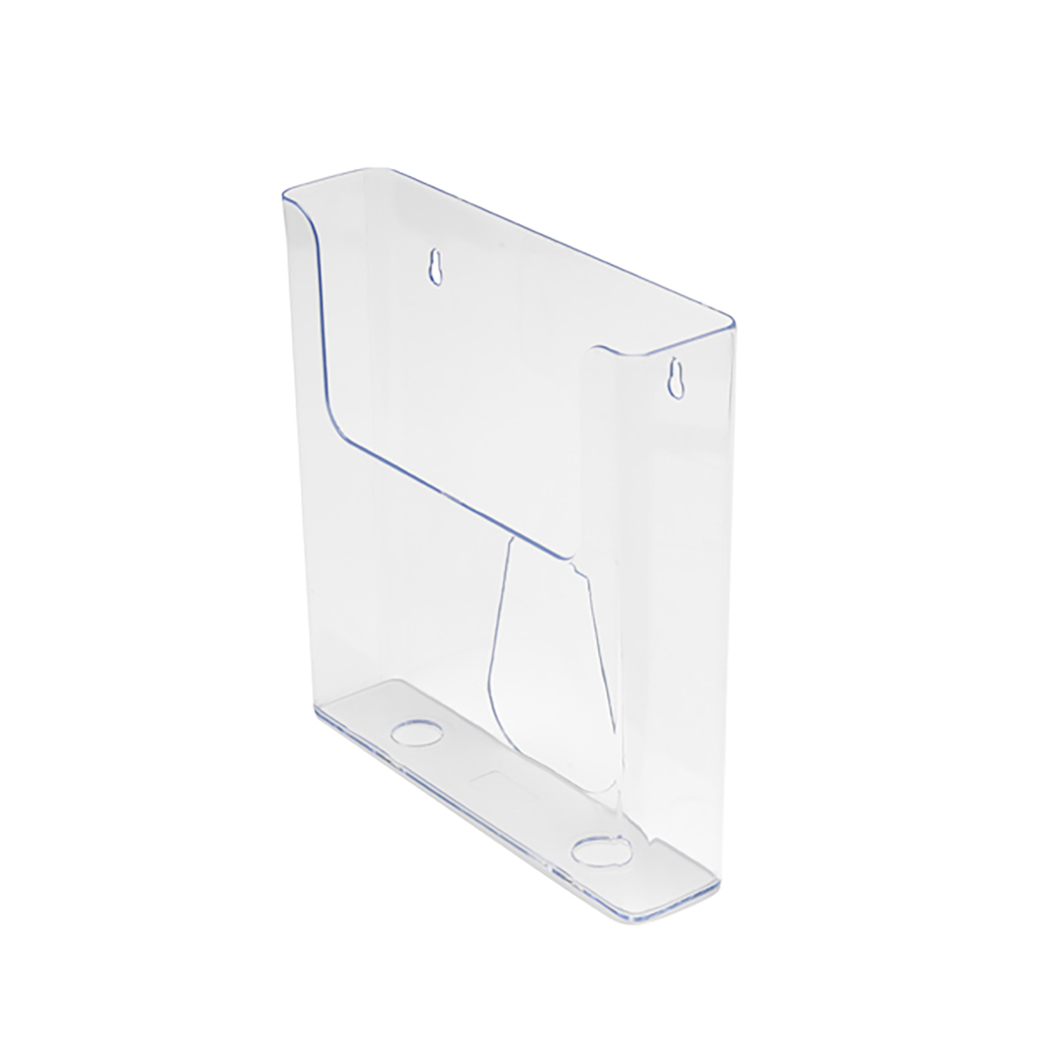 Flatback Literature Holder Wall Mounted Single Pocket Portrait A5 Clear