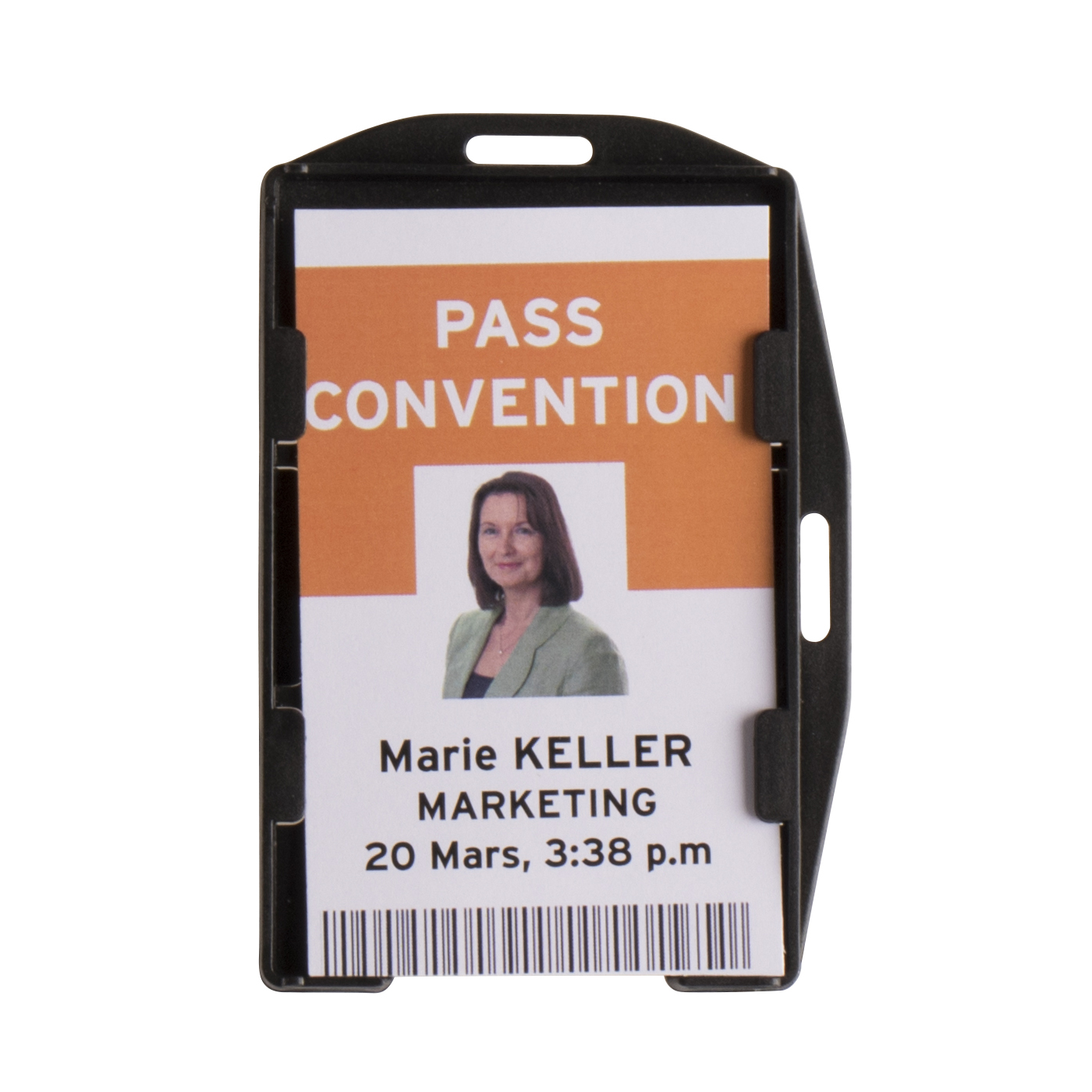 Tarifold Open faced Double ID card holders Black Pack 10 162321