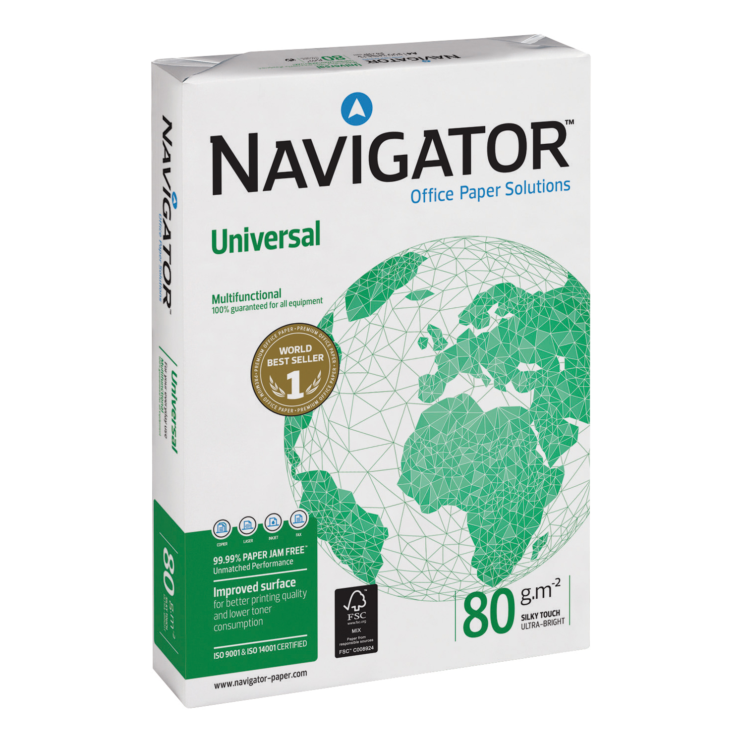 Navigator+Universal+Paper+Multifunctional+Ream-Wrapped+80gsm+A3+White+Ref+NUN0800037+%5B500+Sheets%5D