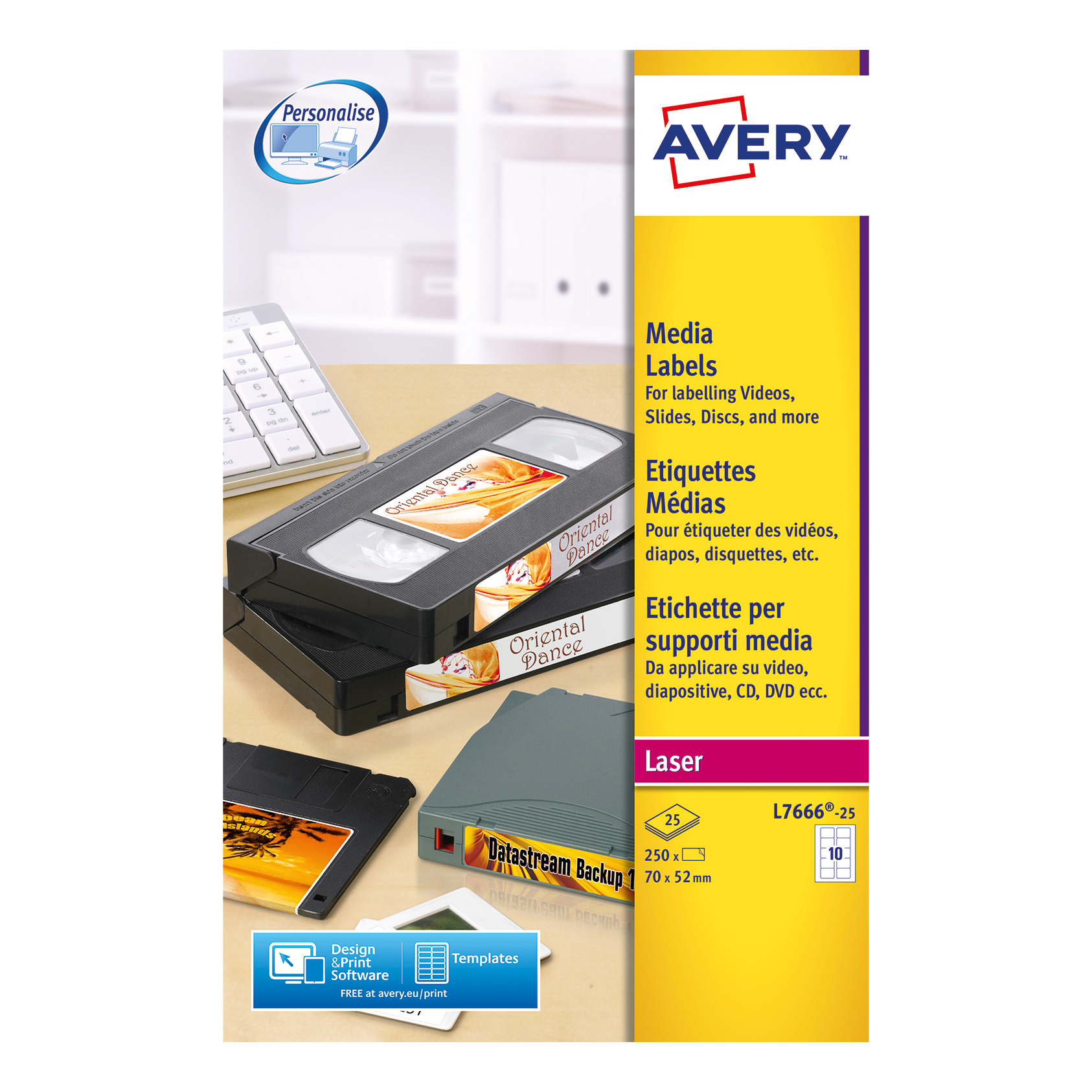 avery diskette labels laser 3 5 inch disk 10 per sheet 70x52mm white
