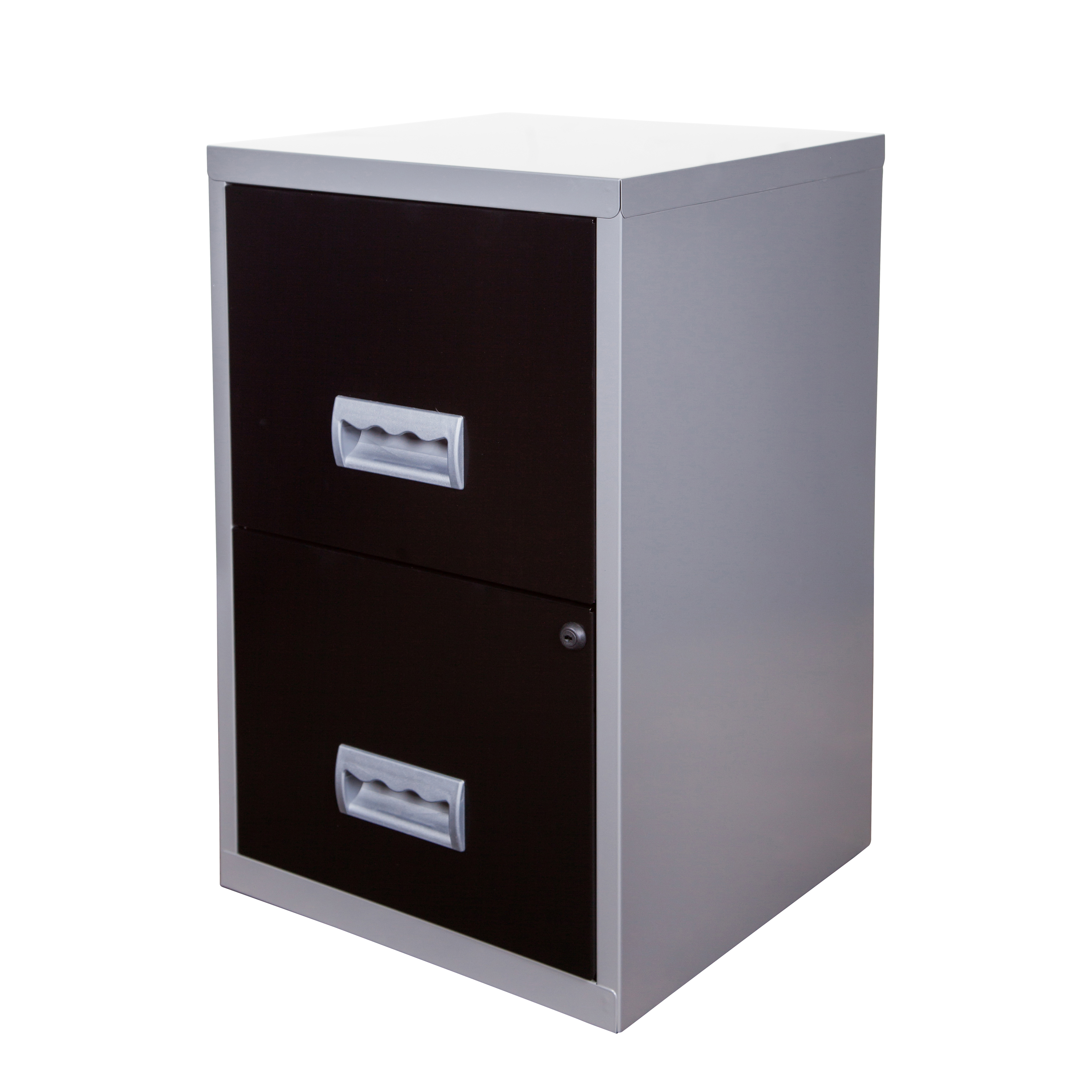 Filing Cabinet Steel 2 Drawer A4 400x400x660mm Ref 595000 800984