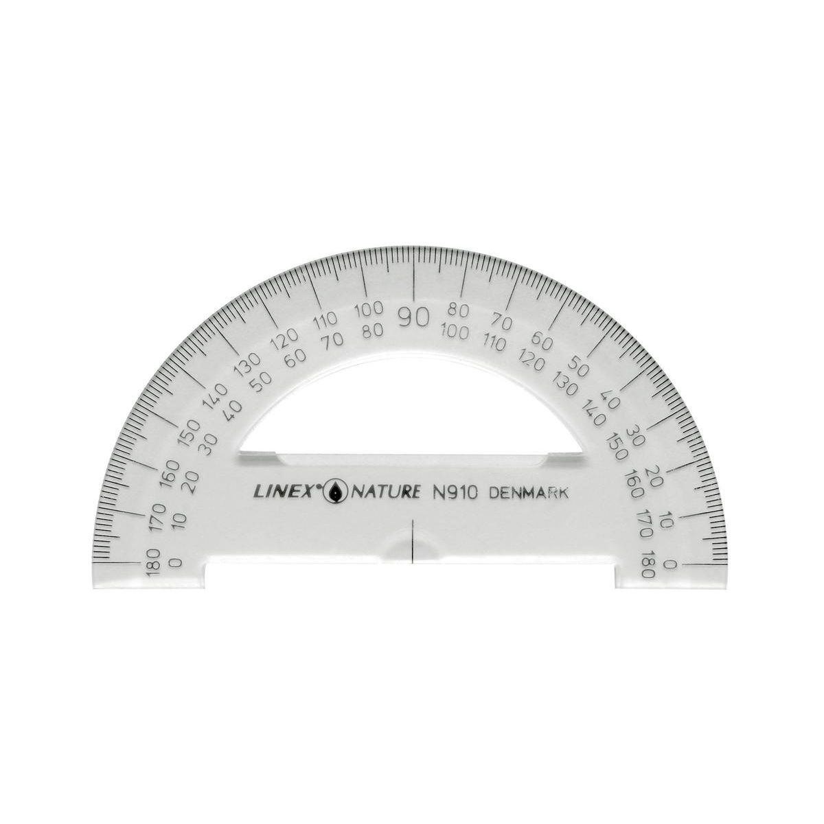 linex nature protractor 180 degree biodegradable with