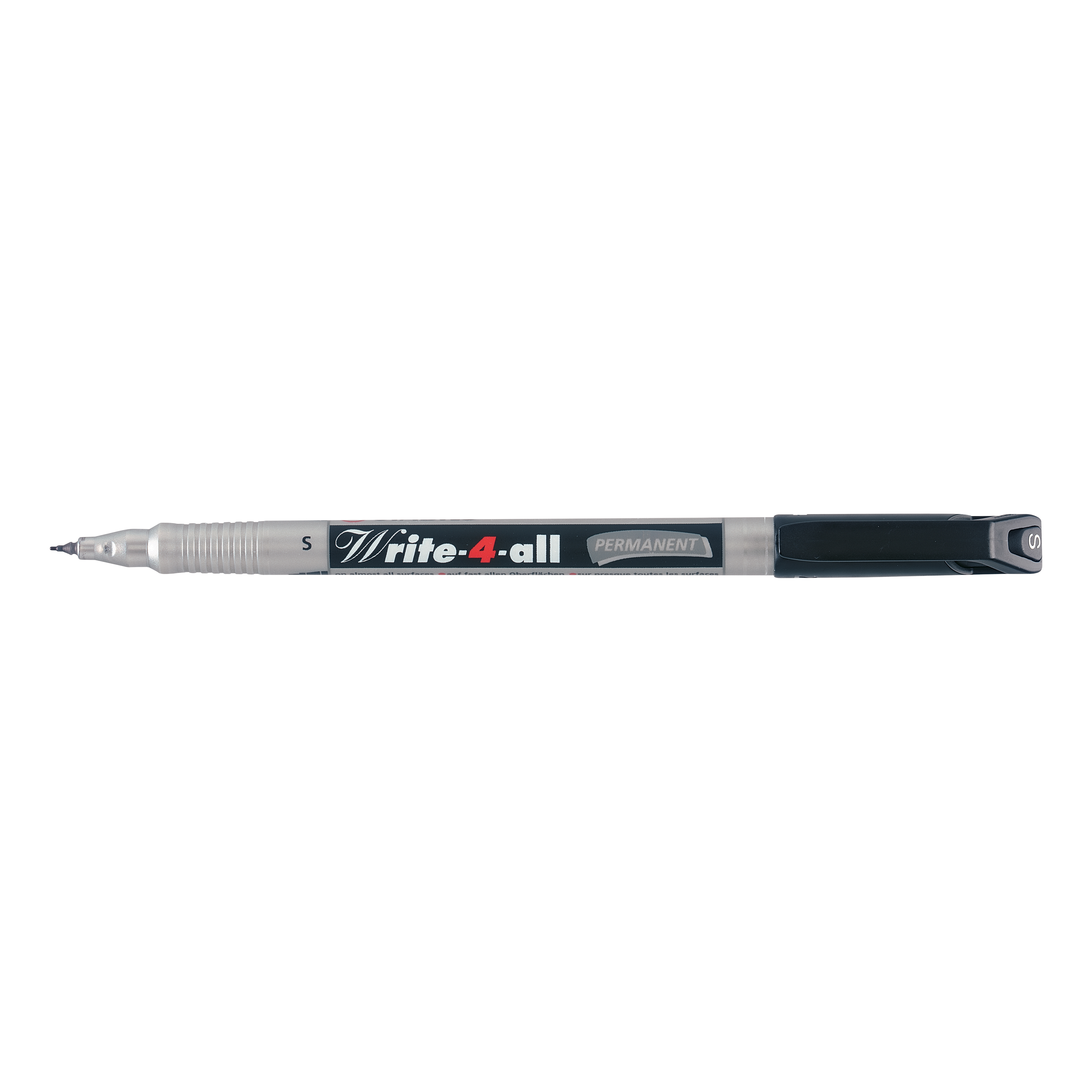 Stabilo Write4all Permanent Marker Pen Waterproof 0.7mm Line Black