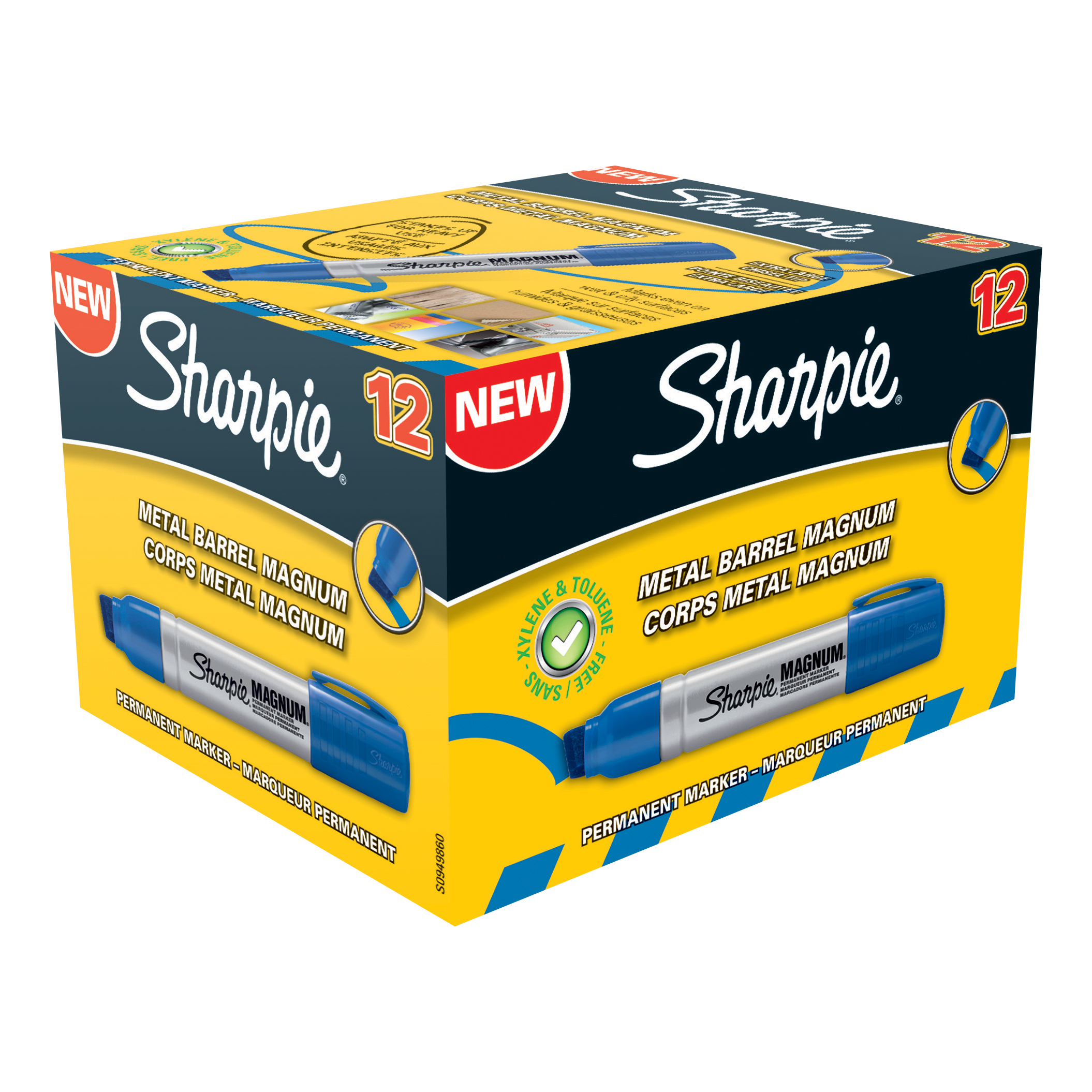 sharpie pro magnum permanent marker large chisel tip 14 8mm line