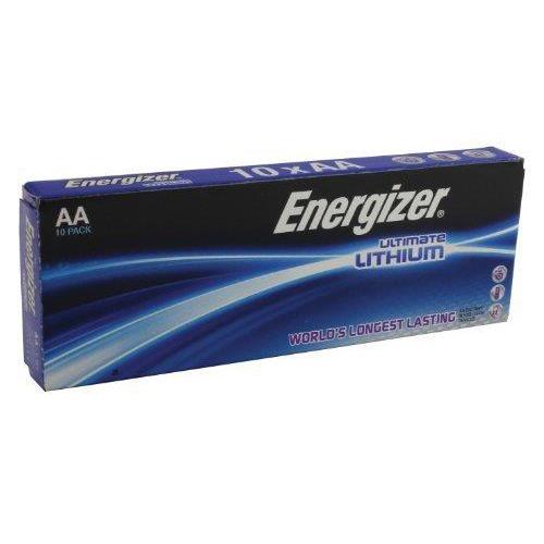 Lithium batteries Energizer Ultimate Battery Lithium LR91 1.5V AA Ref 639753 Pack 10