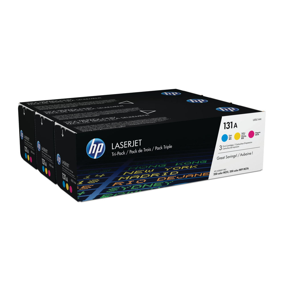 Hp 131a U0sl1am Cmy Toner Cartridge Pack