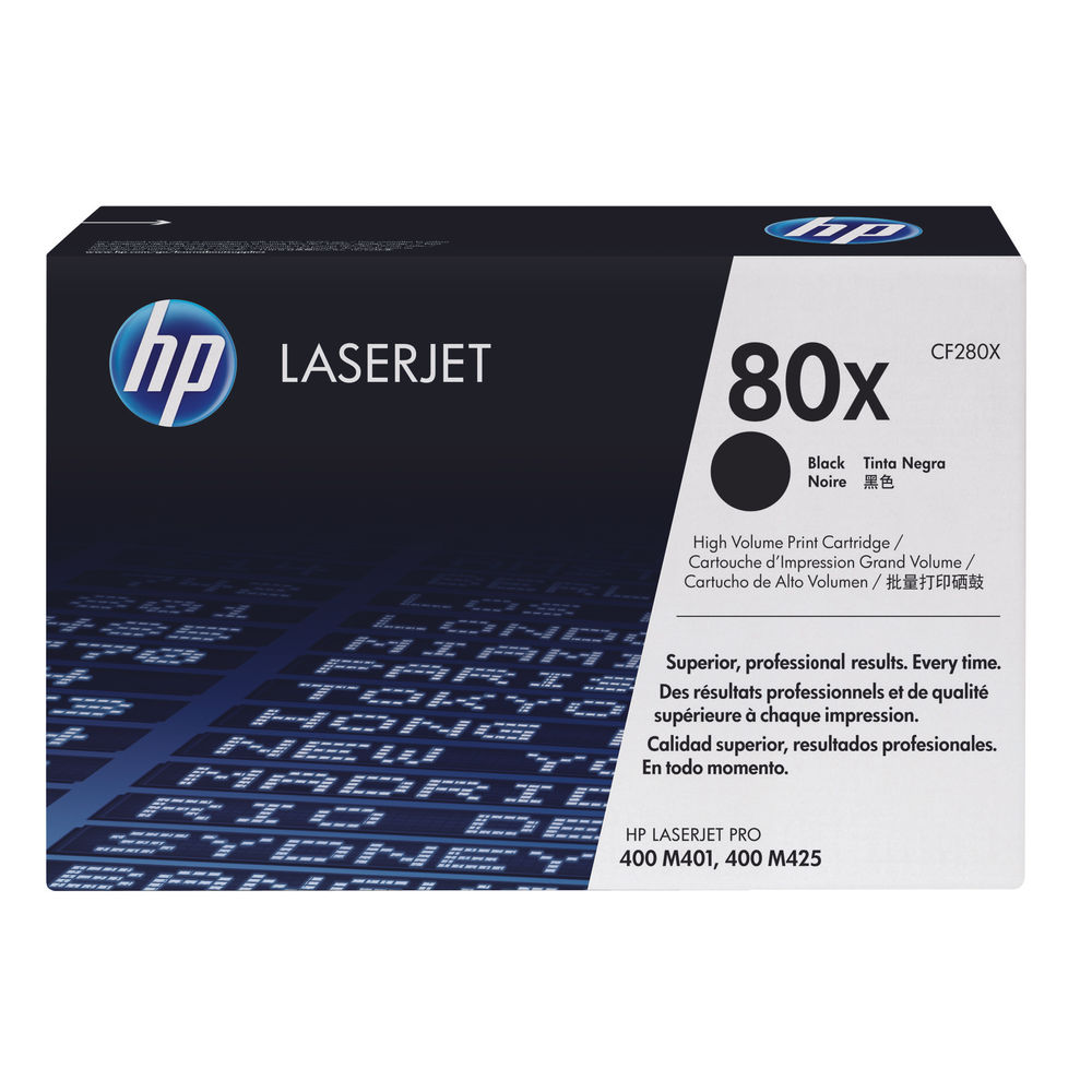 HP 80X High Capacity Black Toner Cartridge