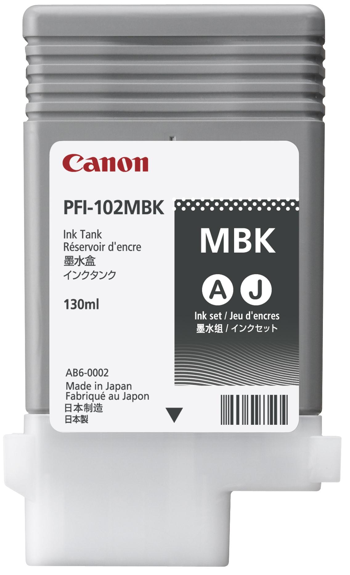 Canon PFI102MBK Matte Black Ink Cartridge TonerGiant