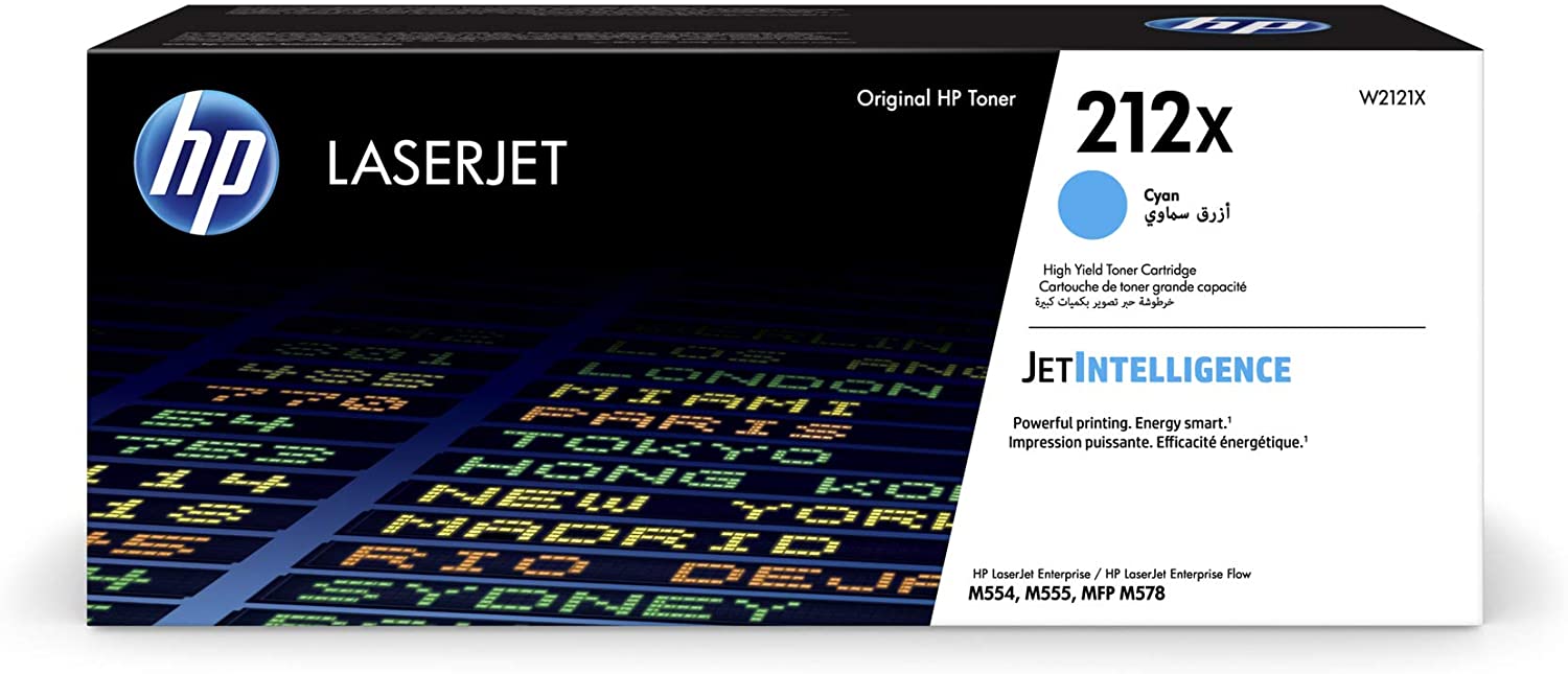 HP 212X High Capacity Cyan Toner Cartridge (W2121X) | TonerGiant