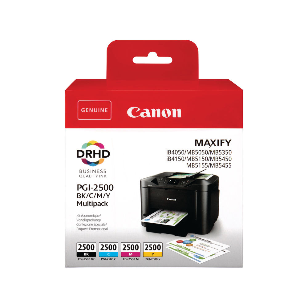 Canon PGI2500 Ink Cartridge Multipack B/C/M/Y TonerGiant