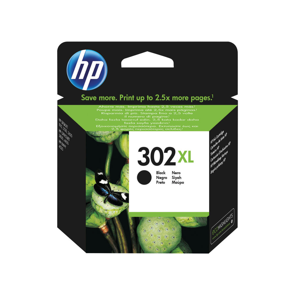 HP 302XL High Capacity Black Ink Cartridge