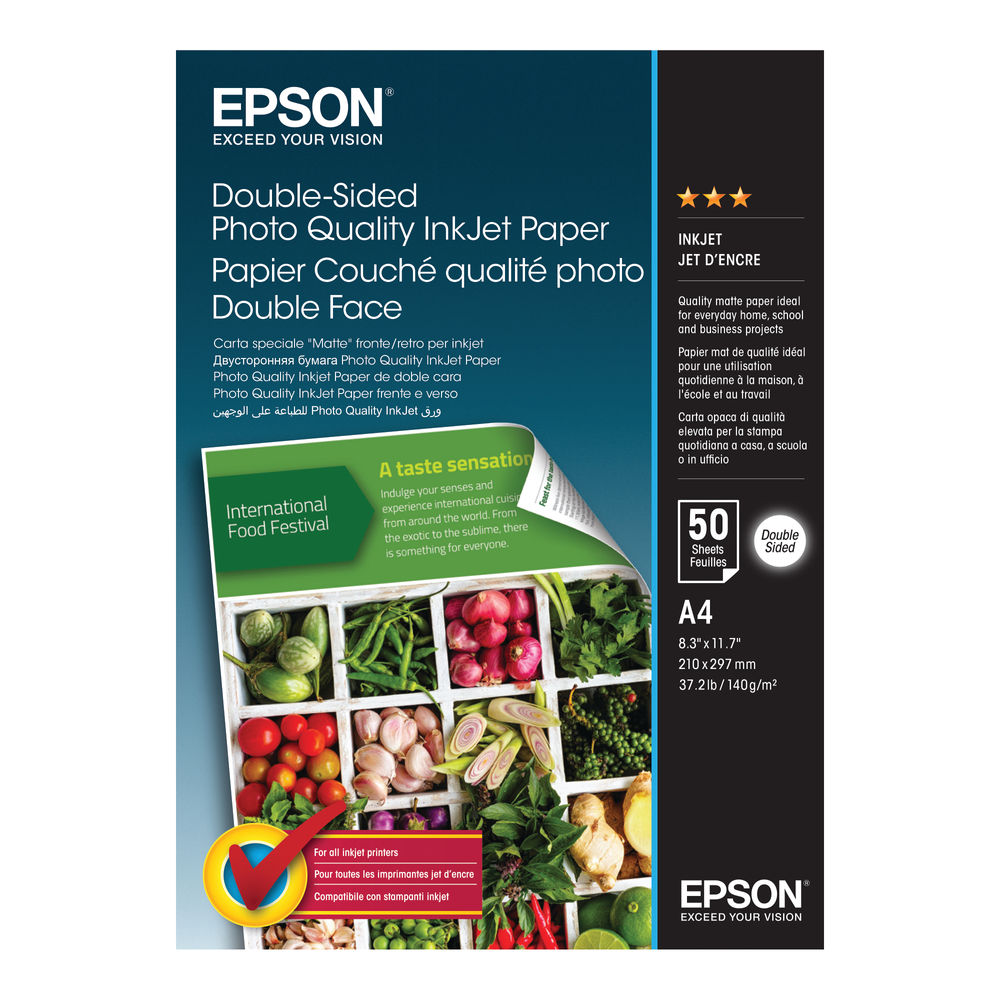 Epson C13S400059 A4 Double Sided Photo Paper (50 Sheets)