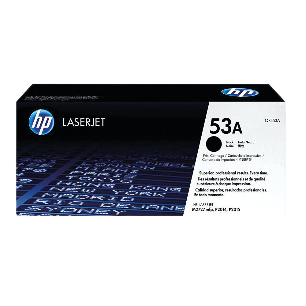 HP 53A Black Toner Cartridge (Q7553A)