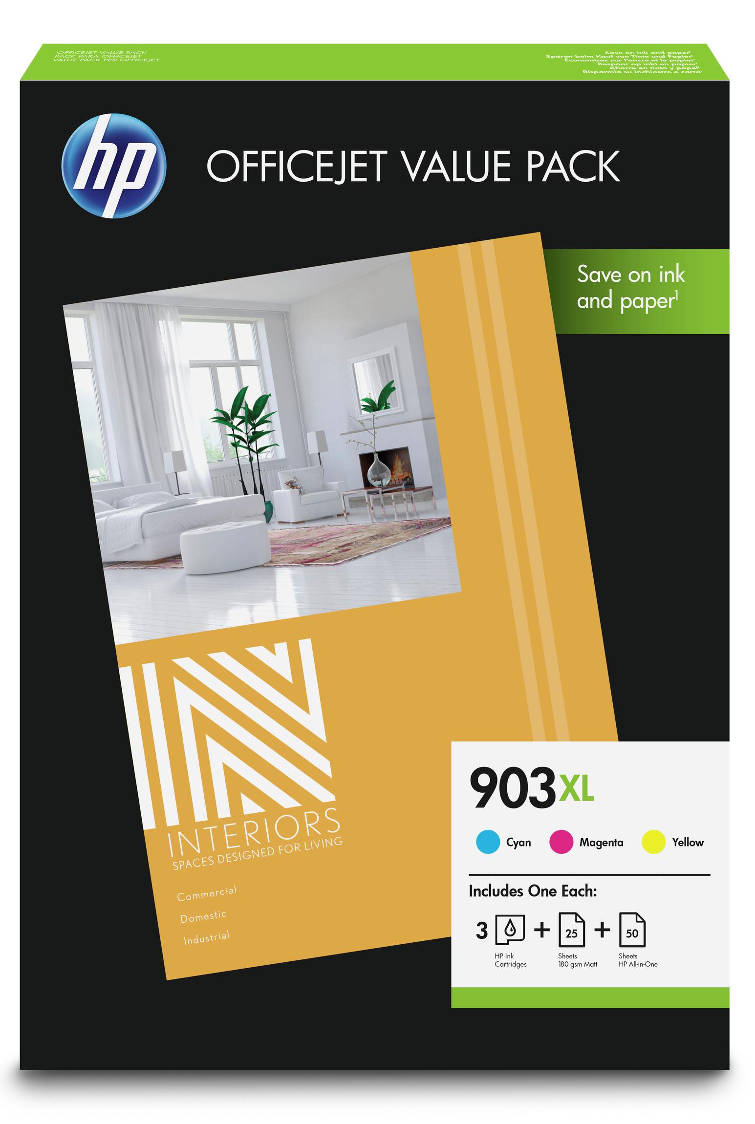 Hp 903xl Office Value Pack C M Y Tonergiant