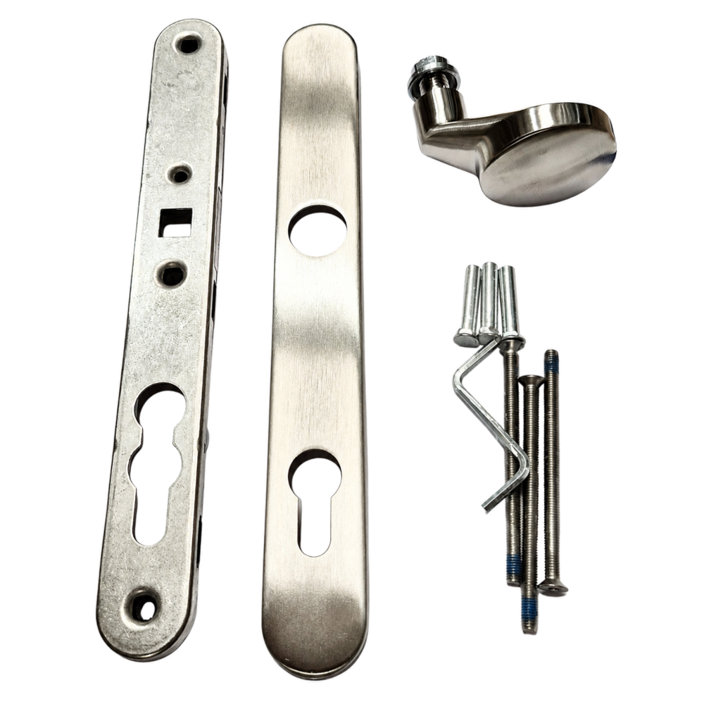 GU B-72640-61-0-8 BKS Narrow Stile Half-Set Knob With Backplate