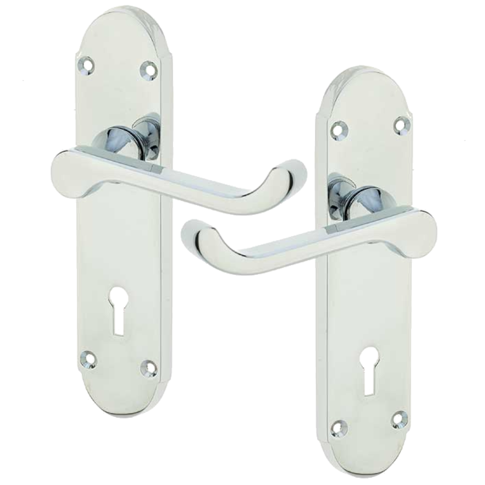 EPSOM Lever Lock Plate Door Handles