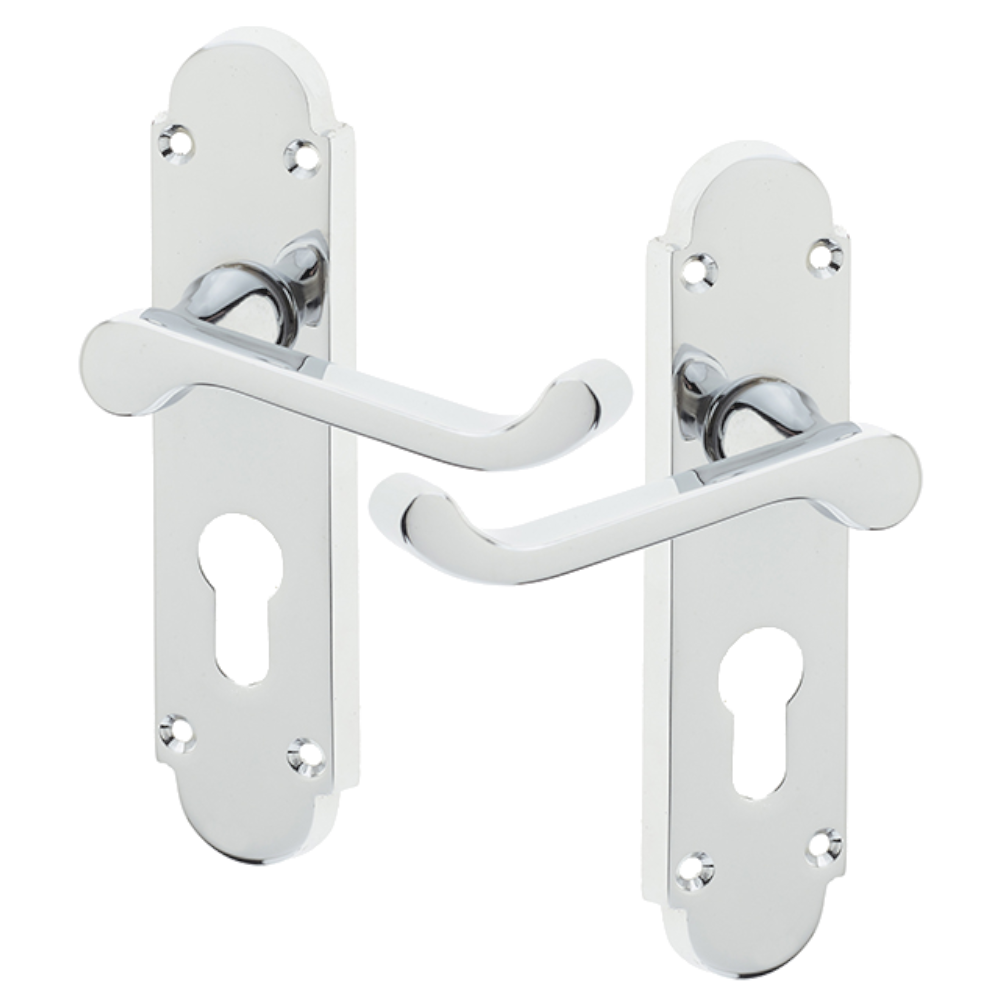 EPSOM Lever Euro Plate Door Handles