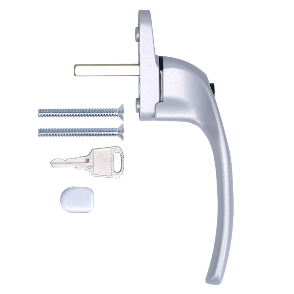 HOPPE Cranked Espag Handle AR722-7/040 - LH - Silver