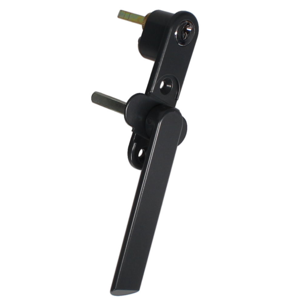 DEBAR Velte Bi-Fold Door Handle With Integrated Lock - Grey