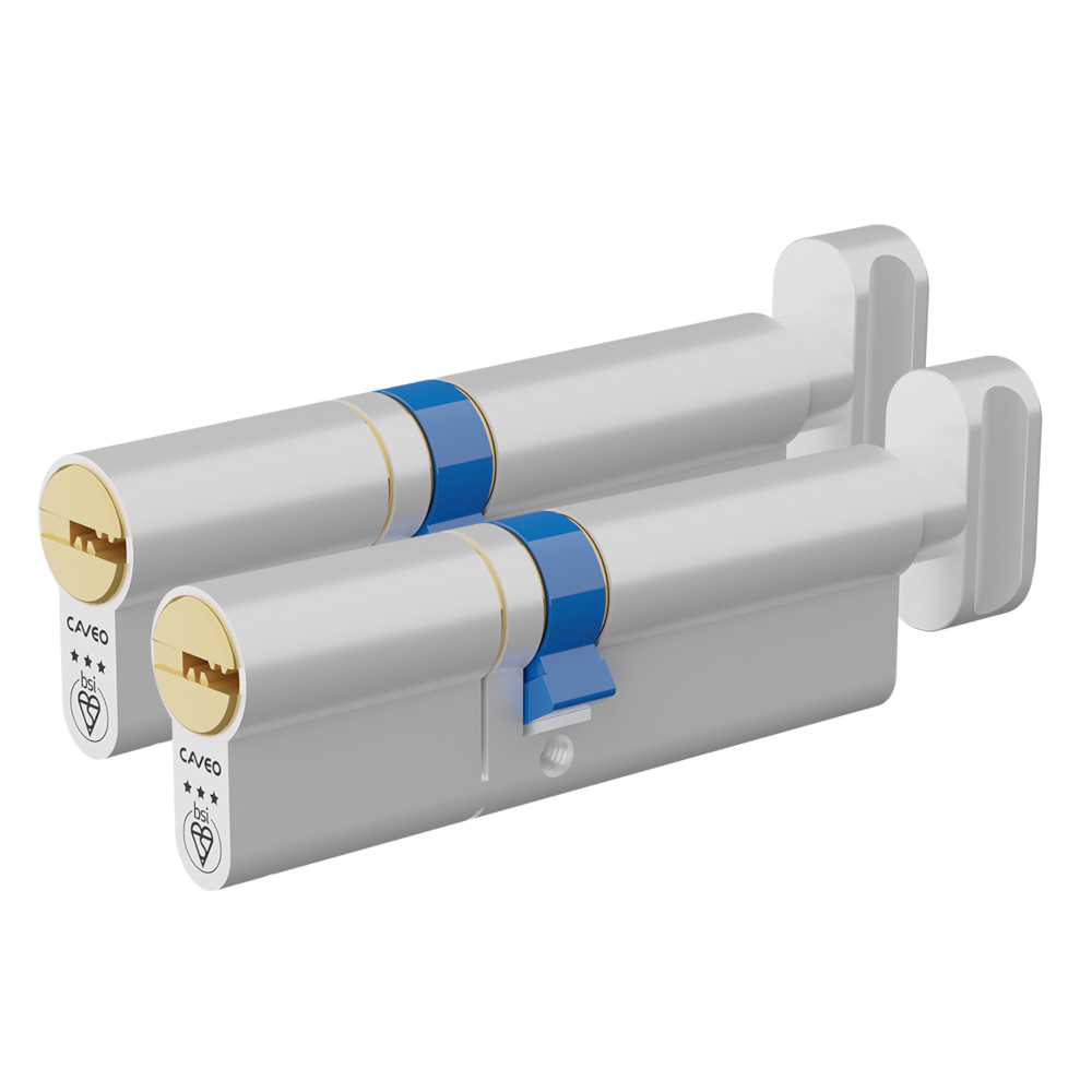 CAVEO TS007 3* Key & Turn Euro Dimple Cylinder Keyed Alike - 110mm 70(Ext)/40 (65/10/35T) 3 Keys