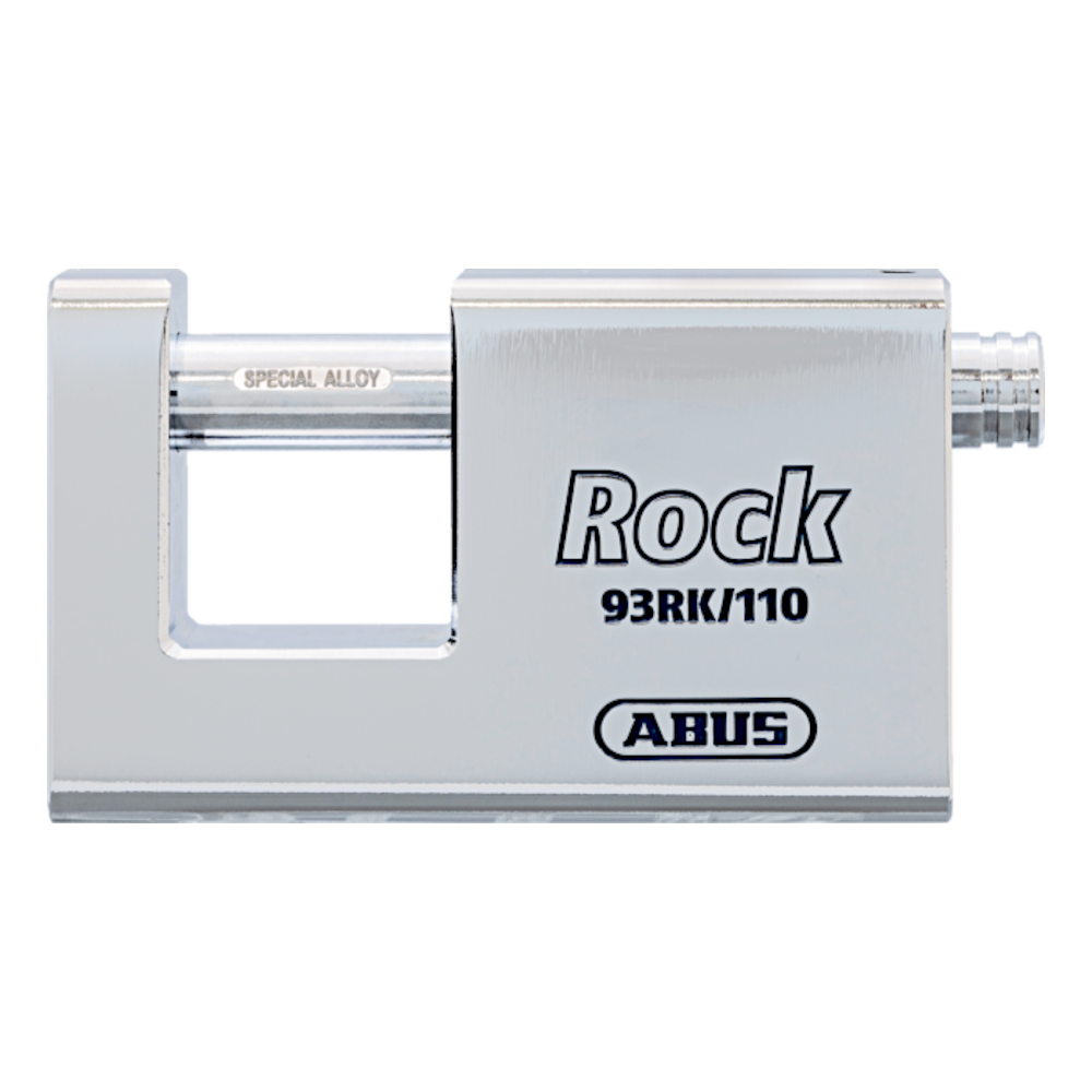 ABUS 93RK/110 Rock Steel Sliding Bolt Shutterlock Body Only Without Cylinder - Accepts Fig.8 (Standard Key)