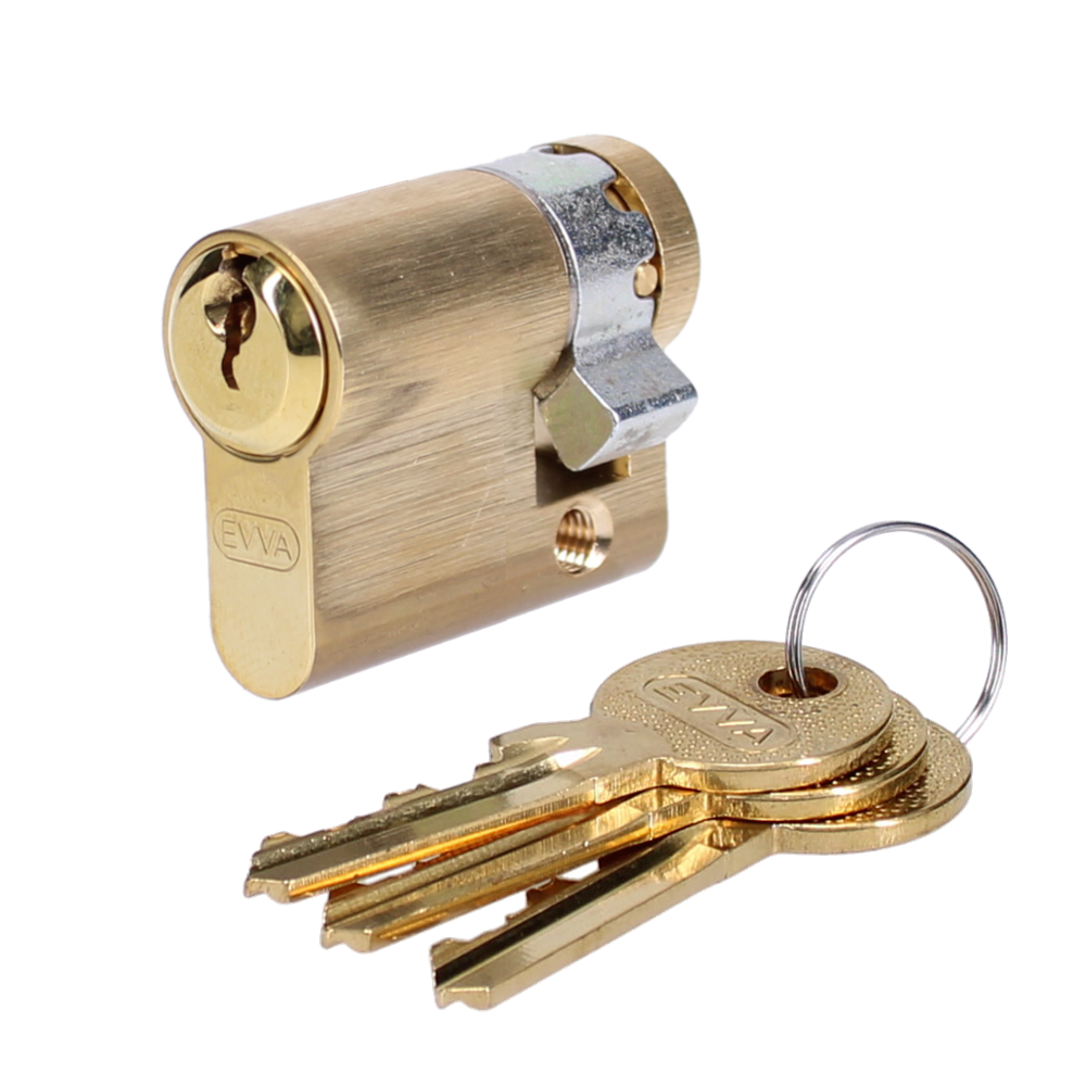 EVVA A5 HZ Euro Half Cylinder KD - 36mm (27-9) PB