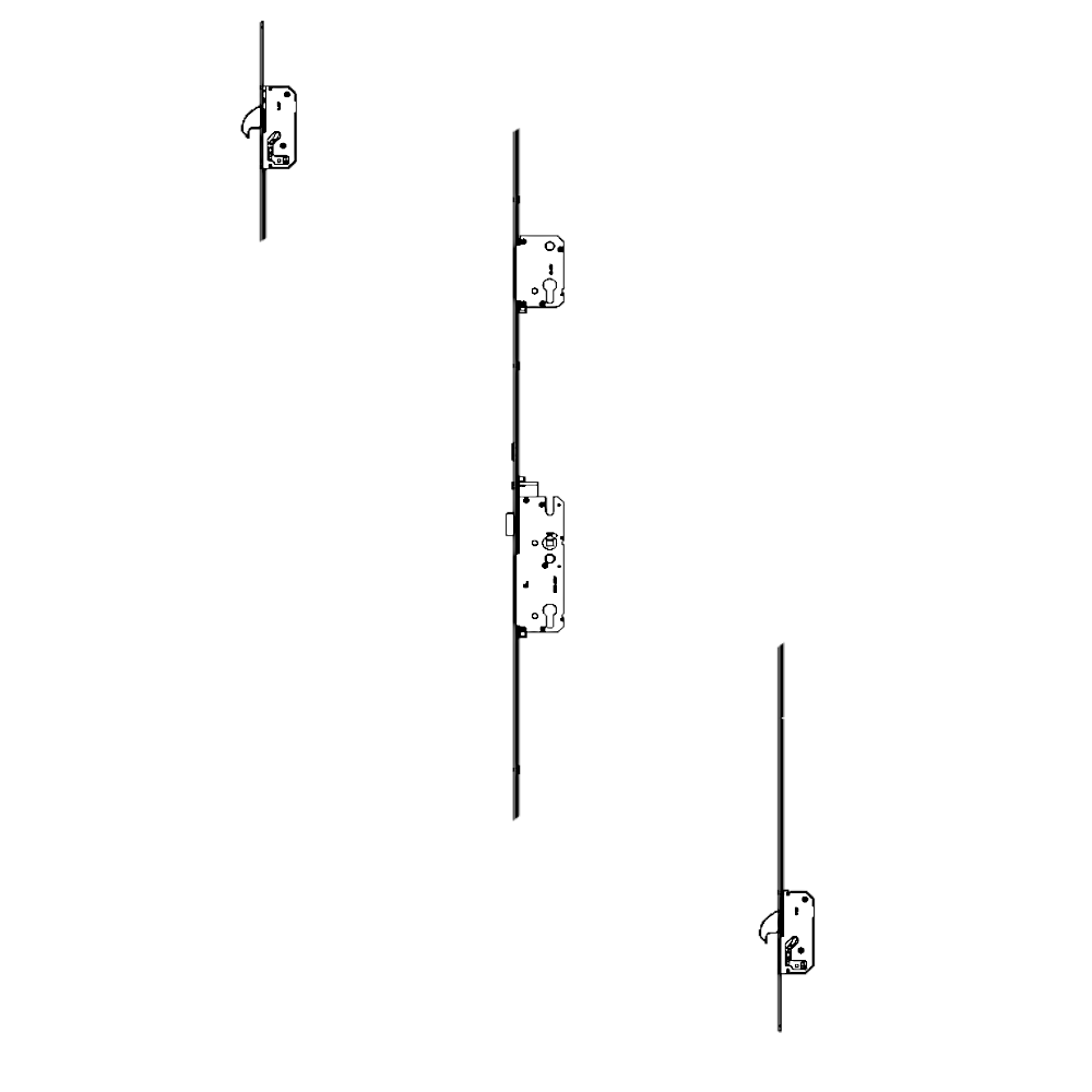 WINKHAUS AV4-F Heritage 2070 Auto Locking Latch & Deadbolt 20mm Radius 1770mm Length 2 Hook - 45/92