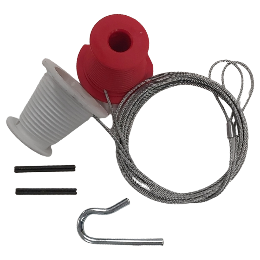 HENDERSON Cones & Cables Pair To Suit Canopy Garage Doors (Except Premier Range) - Red & White