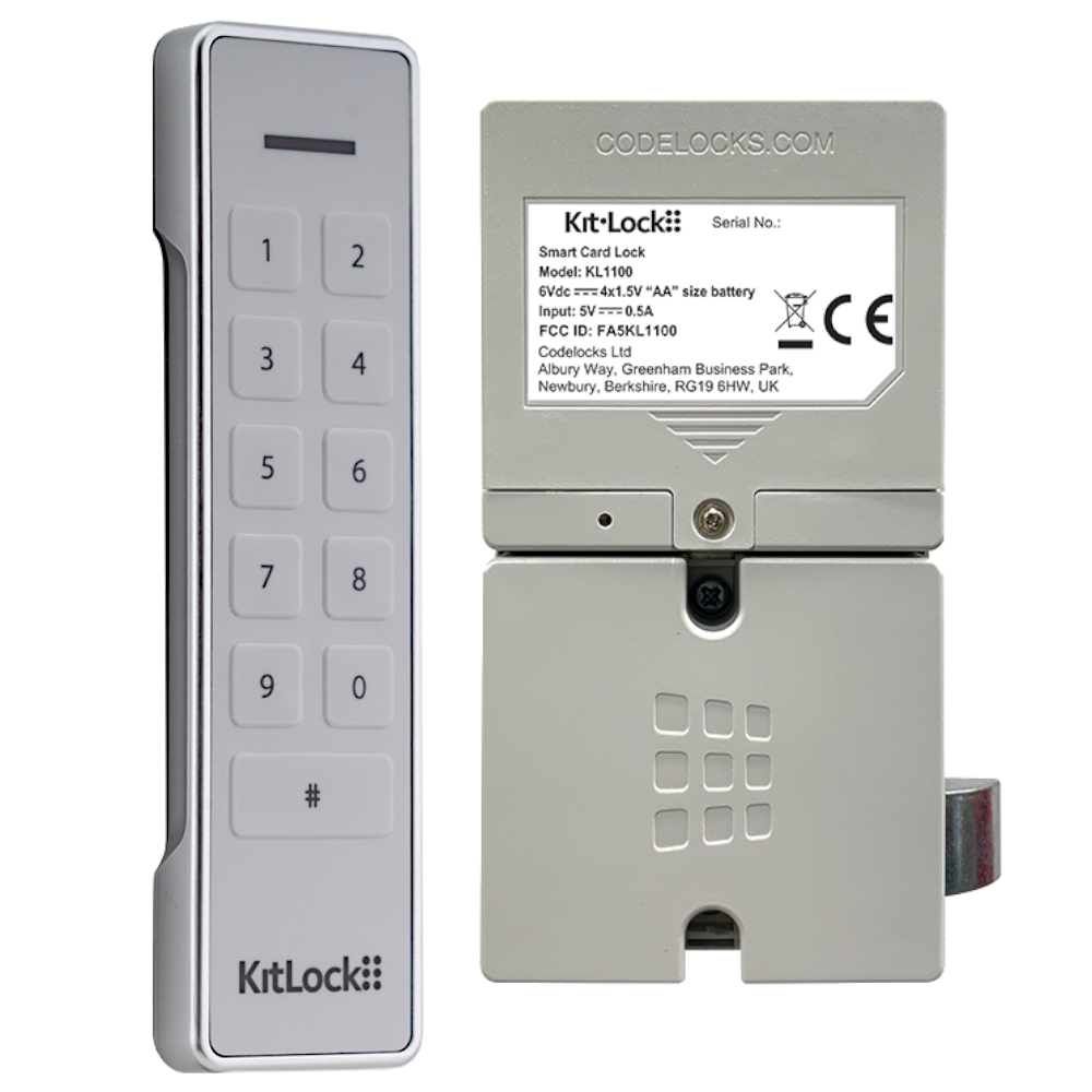 CODELOCKS KitLockFlex KL1100 KeyPad Locker Lock With Powered Latch - KL1100 Stone