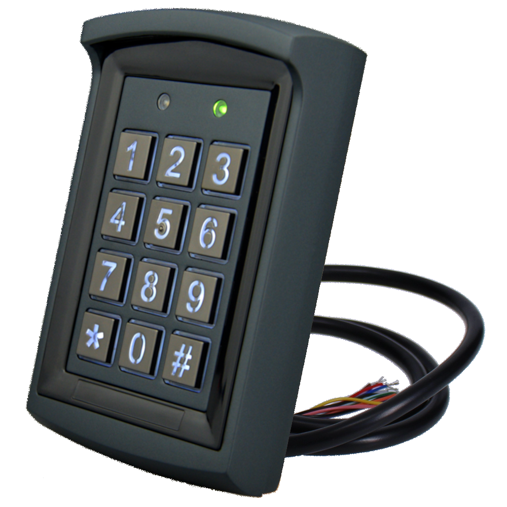 ASEC Proximity Reader & Keypad With Flying Lead - External Use - Black (IP67 External)
