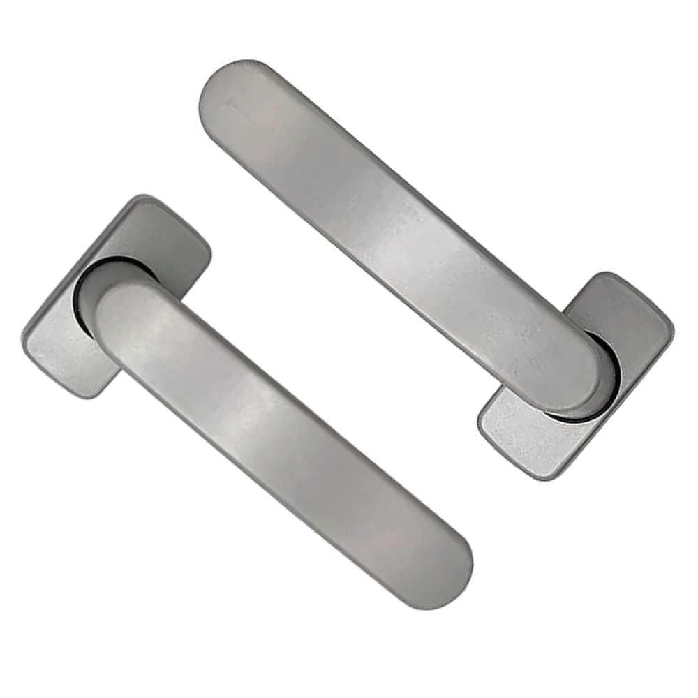 POLARIS Bifold Lever Handle 43mm & 50mm Screw Centres - Silver (Pair)