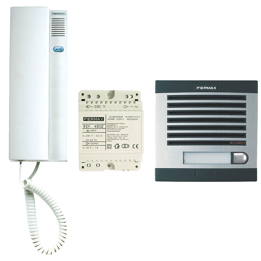 FERMAX 6201 1 Way Citymax Audio Door Entry Kit - White