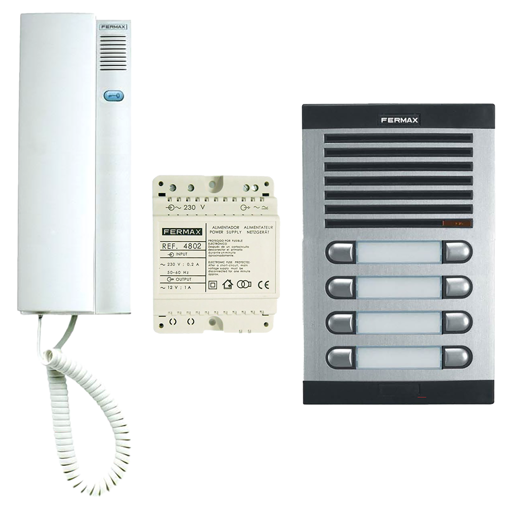 FERMAX 6208 8 Way Citymax Audio Door Entry Kit - White