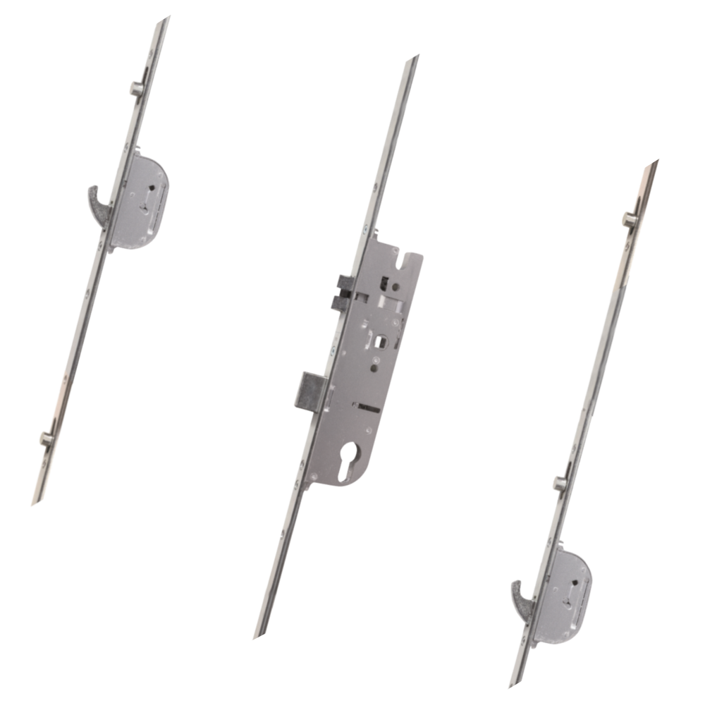 MACO Lever Operated Latch & Deadbolt Single Spindle - 2 Hook 4 Roller