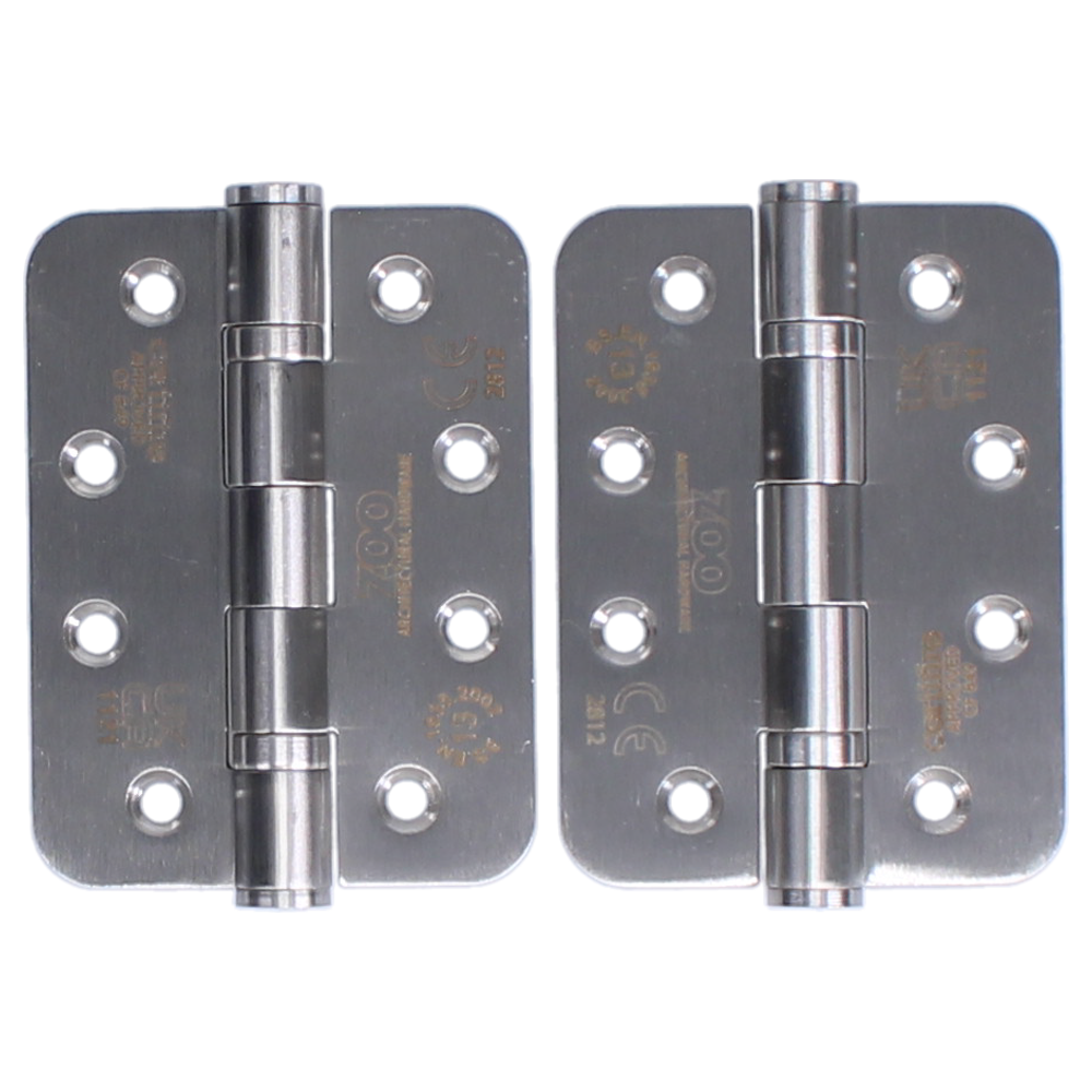 ZOO Ball Bearing Hinge ZHSS243 Grade 13 Certifire/CE/UKCA - Satin Stainless Steel