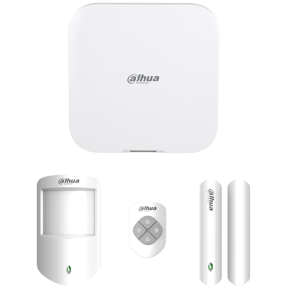 DAHUA Airshield Basic Alarm Kit Including Hub, 1 x PIR, 1 x Magnetic Contact and 1 x Key Fob