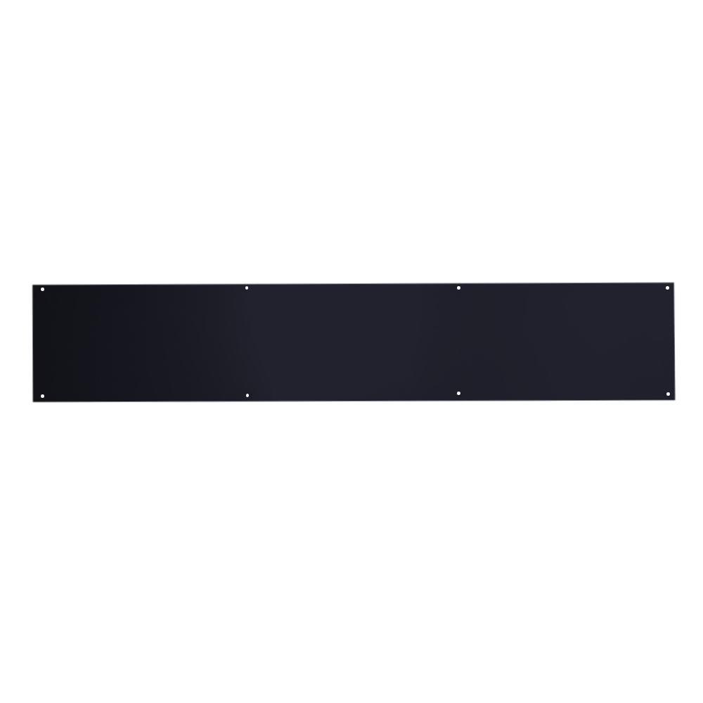 ASEC Kick Plate 150mm Height x 1.2mm Depth (BL) Powder Coated Stainless Steel Black