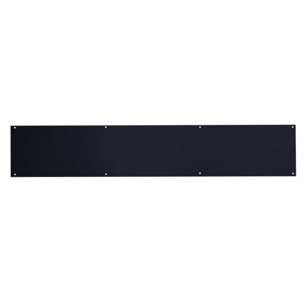 ASEC Kick Plate 150mm Height x 1.2mm Depth (BL) Powder Coated Stainless Steel Black