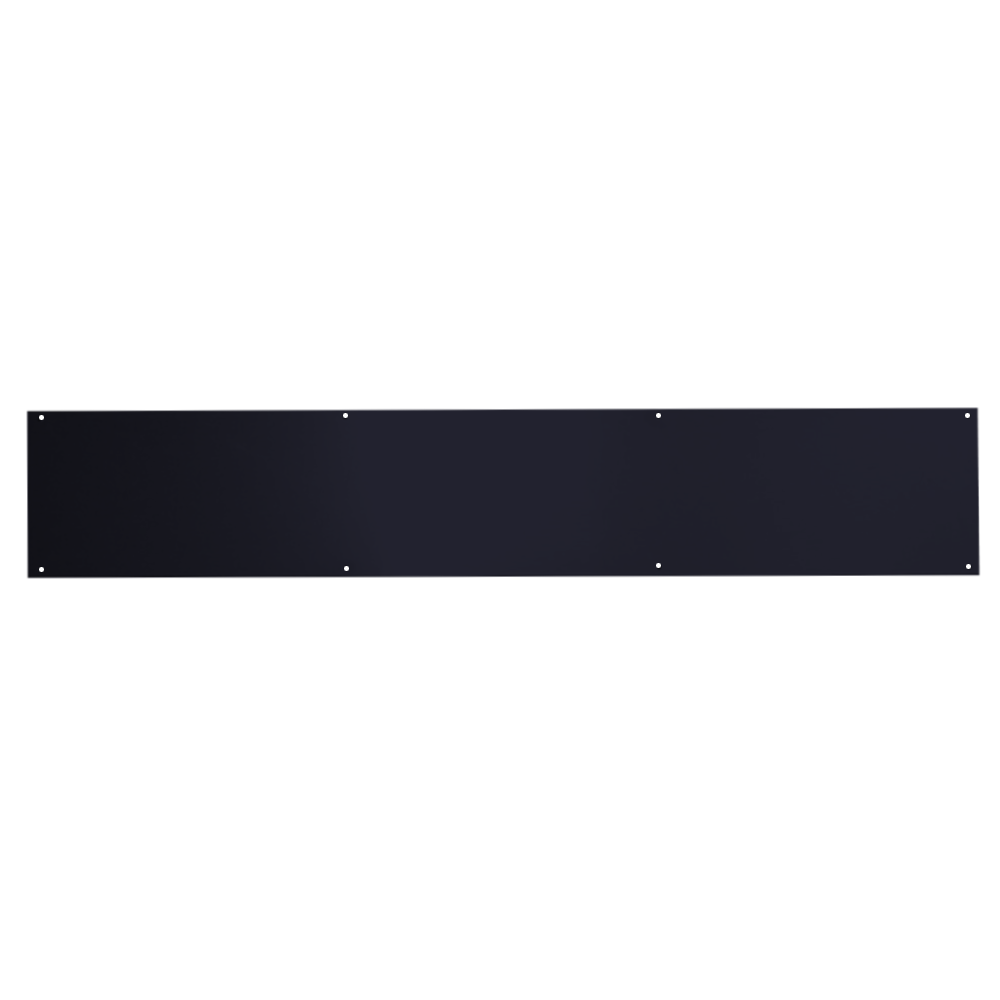 ASEC Kick Plate 150mm Height x 1.2mm Depth (BL) Powder Coated Stainless Steel Black