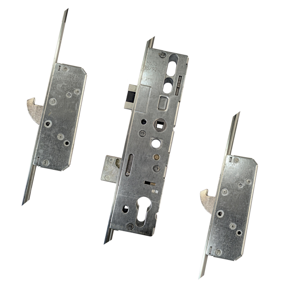ROTO H650 35mm Backset Latch & Deadbolt Single Spindle With 2 Hooks 2005636