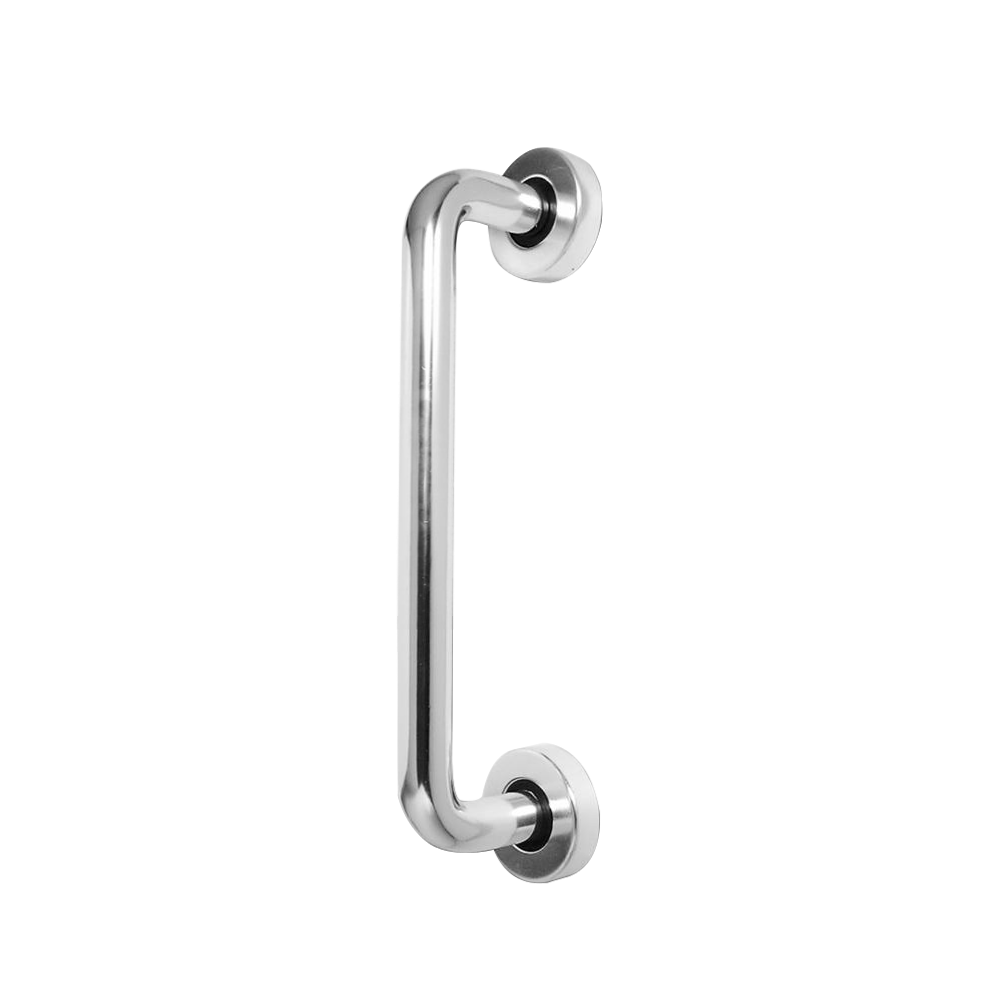 ASEC Bolt Fix Round Rose Aluminium Pull Handle - 225mm PAA