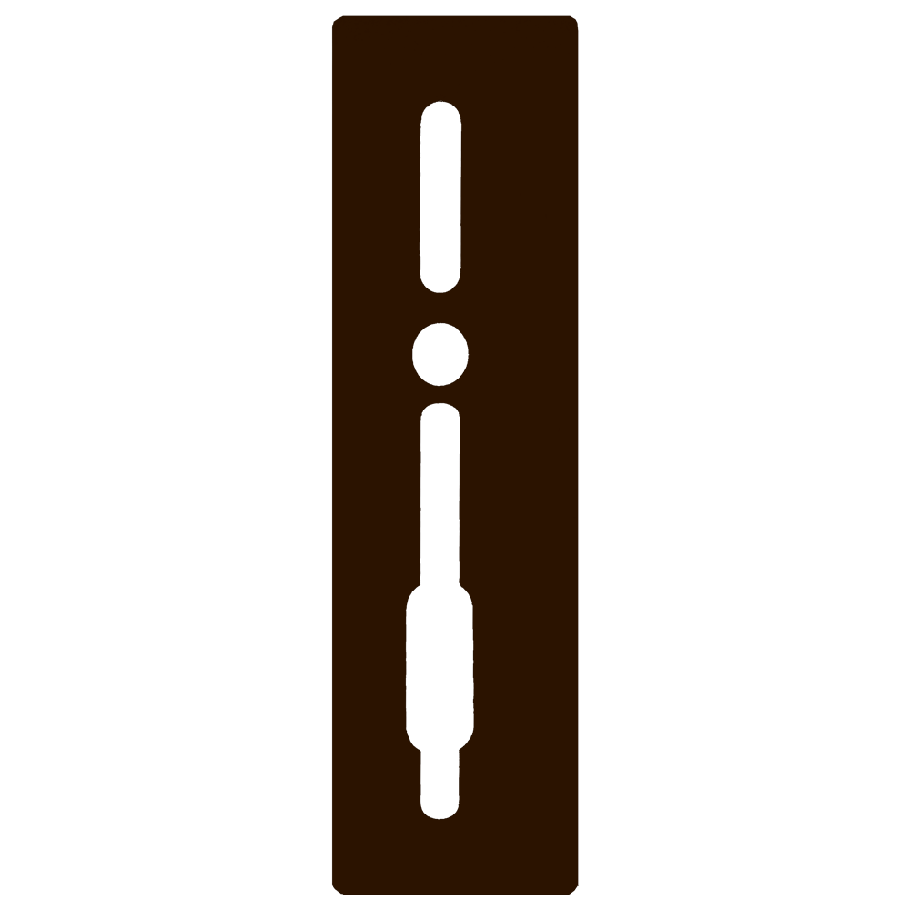 SASHSTOP Torchguard Door Handle Protector 30/45 Backset 300mm x 75mm - Long Above/Below Brown 223506